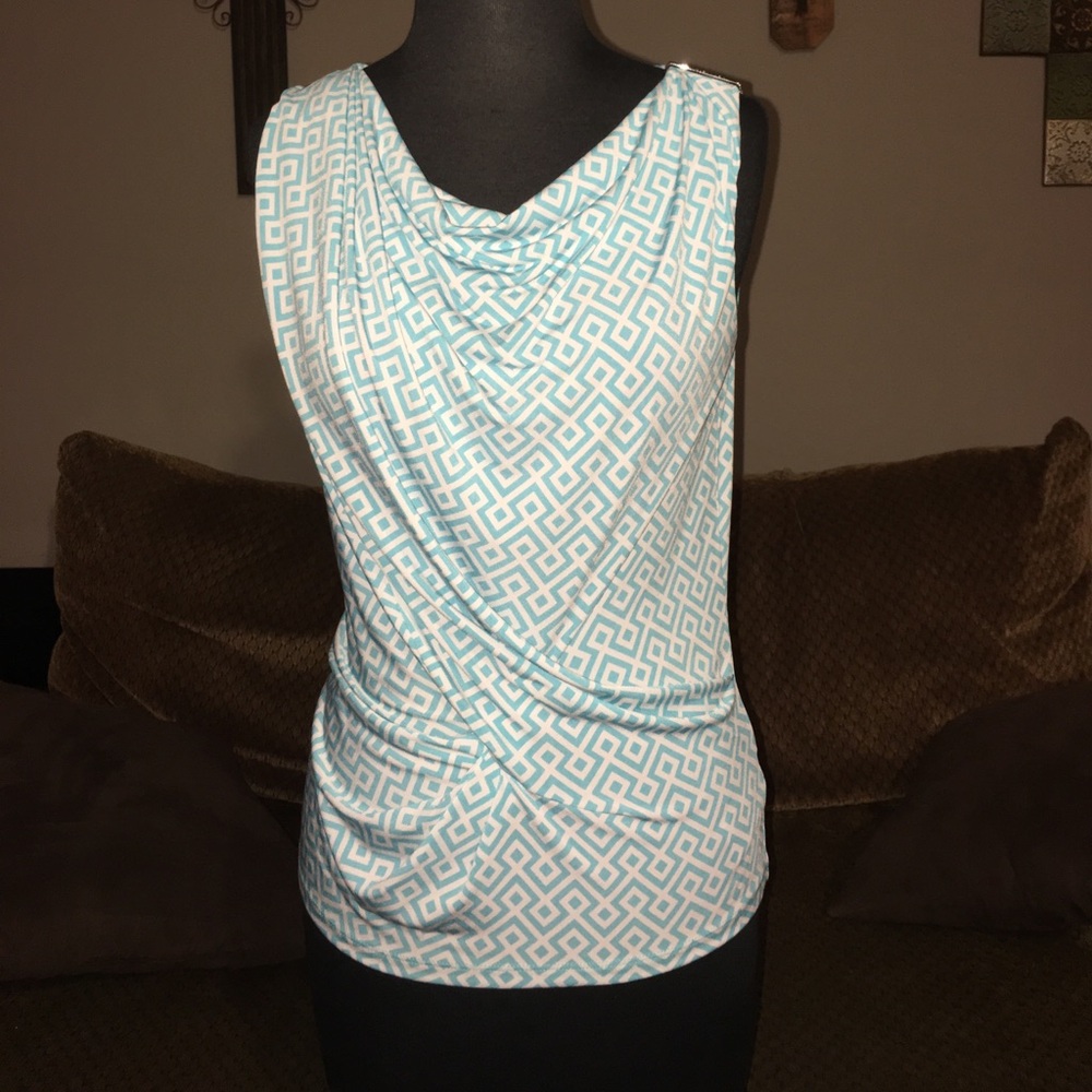 Michael Kors Geometric Patterned Sleeveless Top